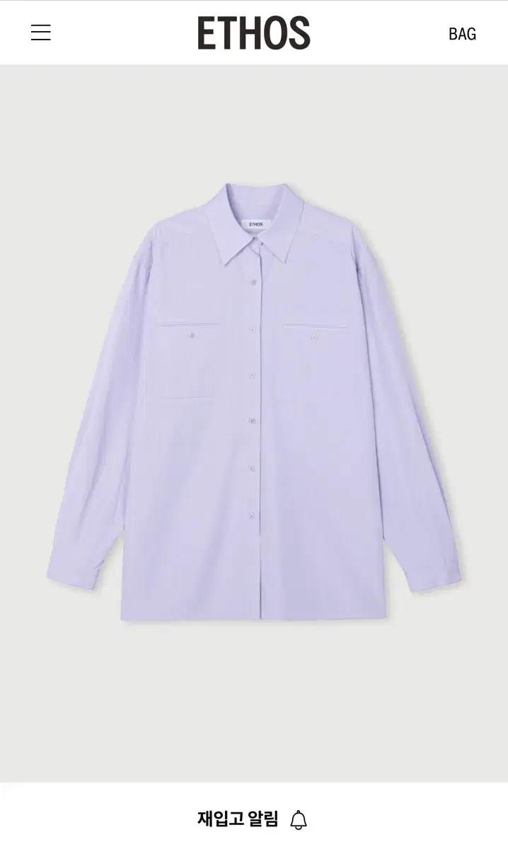 ETHOS LIGHT POCKET SHIRT 에토스 셔츠